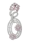 Shop Nazaakat By Samara Singh Pink American Diamond Earrings Online at Aza Fashions Shop_Nazaakat By Samara Singh_Pink American Diamond Earrings _Online_at_Aza_Fashions
