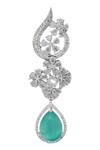 Nazaakat By Samara Singh Aqua American Diamond Earrings Online at Aza Fashions Nazaakat By Samara Singh_Aqua American Diamond Earrings _Online_at_Aza_Fashions
