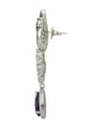 Nazaakat By Samara Singh_Purple Violet American Diamond Earrings _Online_at_Aza_Fashions