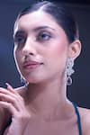 Shop_Nazaakat By Samara Singh_Purple Violet American Diamond Earrings _Online_at_Aza_Fashions