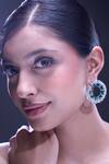 Buy_Nazaakat By Samara Singh_Green American Diamond Earrings _Online_at_Aza_Fashions