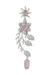 Nazaakat By Samara Singh_Pink Imitation Diamonds American Earrings _Online_at_Aza_Fashions