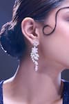 Buy_Nazaakat By Samara Singh_Pink Imitation Diamonds American Earrings _Online_at_Aza_Fashions