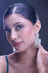 Buy_Samyukta Singhania_White American Diamond Earrings _at_Aza_Fashions