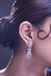 Buy_Nazaakat By Samara Singh_White American Diamond Earrings _Online_at_Aza_Fashions