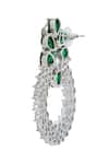 Buy_Nazaakat By Samara Singh_Green American Diamond Earrings _Online_at_Aza_Fashions
