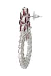 Nazaakat By Samara Singh_Red Diamonds Ruby American Earrings _Online_at_Aza_Fashions