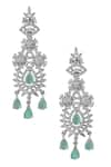 Samyukta Singhania_Aqua Brass Necklace And Earring Set _at_Aza_Fashions
