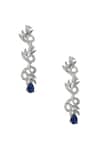Buy_Nazaakat By Samara Singh_Blue American Diamond Necklace And Earring Set _Online_at_Aza_Fashions