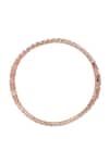 Nazaakat By Samara Singh_Rose Gold American Diamond Bangles _Online_at_Aza_Fashions
