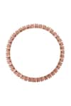 Nazaakat By Samara Singh_Rose Gold American Diamond Bangles _Online_at_Aza_Fashions