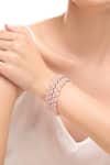 Buy_Nazaakat By Samara Singh_Rose Gold American Diamond Bangles _at_Aza_Fashions
