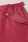 Shop_Pooja Peshoria_Pink Silk, Organza Sequins, Crystals, Cut Work Royal Hand Embroidered Kurta Set 
