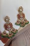 Buy_Saga Jewels_Multi Color Stones, Beads Embellished Designer Earrings _at_Aza_Fashions