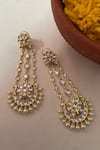 Buy_Saga Jewels_White Pearls Designer Earrings _Online_at_Aza_Fashions