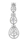 Buy_Nazaakat By Samara Singh_White American Diamond Earrings _Online_at_Aza_Fashions