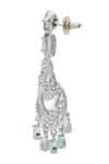 Nazaakat By Samara Singh_Aqua American Diamond Earrings _Online_at_Aza_Fashions