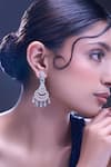 Buy_Nazaakat By Samara Singh_Aqua American Diamond Earrings _Online_at_Aza_Fashions