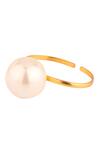 Anaash_White Pearls Royal Pallu Holder _Online_at_Aza_Fashions