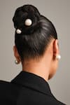 Anaash_White Pearls The Raya Brooch _at_Aza_Fashions