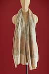 Shop_SHAZA_Peach Honey Kani Stole _at_Aza_Fashions