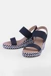Shop_Heel Your Sole_Black Genuine Leather Wedges _at_Aza_Fashions
