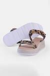 Heel Your Sole_Brown Leopard Print Wedge Sandals _at_Aza_Fashions