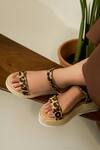 Buy_Heel Your Sole_Brown Leopard Print Wedge Sandals _at_Aza_Fashions