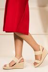 Buy_Heel Your Sole_Off White Genuine Leather Wedge Heels _at_Aza_Fashions