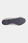 Heel Your Sole_Gold Floof Genuine Leather Ballerina _Online_at_Aza_Fashions