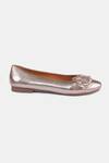 Shop_Heel Your Sole_Gold Lily Flower Embellished Ballerina 