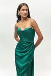 Emblaze_Green Crystals Sweetheart Neck Teal Embellished Corset Gown _Online_at_Aza_Fashions