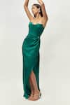 Buy_Emblaze_Green Crystals Sweetheart Neck Teal Embellished Corset Gown _at_Aza_Fashions
