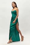 Shop_Emblaze_Green Crystals Sweetheart Neck Teal Embellished Corset Gown _Online_at_Aza_Fashions