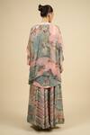 Shop_Aseem Kapoor_Multi Color Tassels, Embroidery Open , Round Jacket And Trouser Set _at_Aza_Fashions