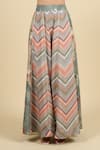 Shop_Aseem Kapoor_Multi Color Tassels, Embroidery Open , Round Jacket And Trouser Set 
