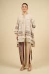 Aseem Kapoor_Multi Color Embroidery Round Neck Kurta And Trouser Set _Online_at_Aza_Fashions