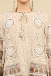 Aseem Kapoor_Multi Color Embroidery Round Neck Kurta And Trouser Set _at_Aza_Fashions