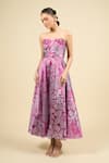 Saaksha & Kinni_Purple Embroidery Myra Designer Dress _at_Aza_Fashions