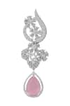 Buy Nazaakat By Samara Singh Pink American Diamond Earrings Online at Aza Fashions Buy_Nazaakat By Samara Singh_Pink American Diamond Earrings _Online_at_Aza_Fashions