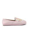Doriaana_Pink Designer Embellished Slip-on Shoes _Online_at_Aza_Fashions