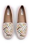 Shop_Doriaana_Pink Designer Embellished Slip-on Shoes _at_Aza_Fashions