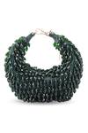 Shop_Doriaana_Green Sequins Moon Drop Designer Bag _at_Aza_Fashions