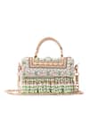 Buy_Doriaana_Beige Beads, Sequins Designer Beaded Handbag _at_Aza_Fashions