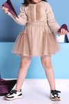 Buy_Petite Pomme_Beige Cotton Designer Dress With Tulle Skirt _Online_at_Aza_Fashions