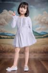 Buy_Petite Pomme_Sky Blue Cotton Designer Dress Set _at_Aza_Fashions