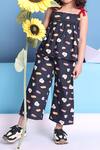 Buy_Petite Pomme_Navy Cotton Food Print Top And Pant Set 
