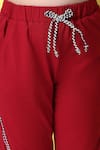 Buy_Petite Pomme_Red Cotton Designer Top And Joggers Set 