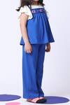 Buy_Petite Pomme_Blue Cotton Embroidery And Offwhite Peplum Top With Pant Set _Online_at_Aza_Fashions