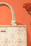 Buy_Amyra_Off White Embroidery Mogra Handbag _Online_at_Aza_Fashions